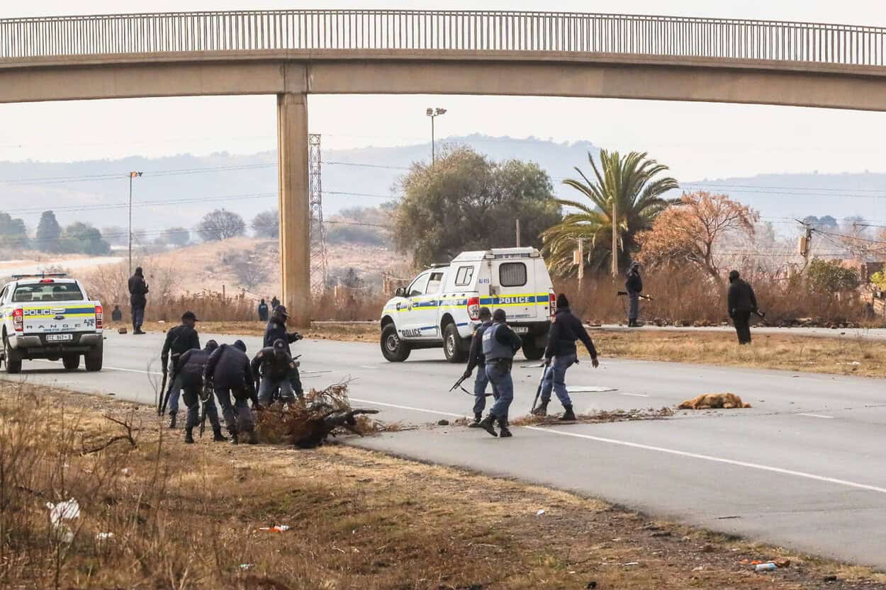 Protest Action On The N12 Highway