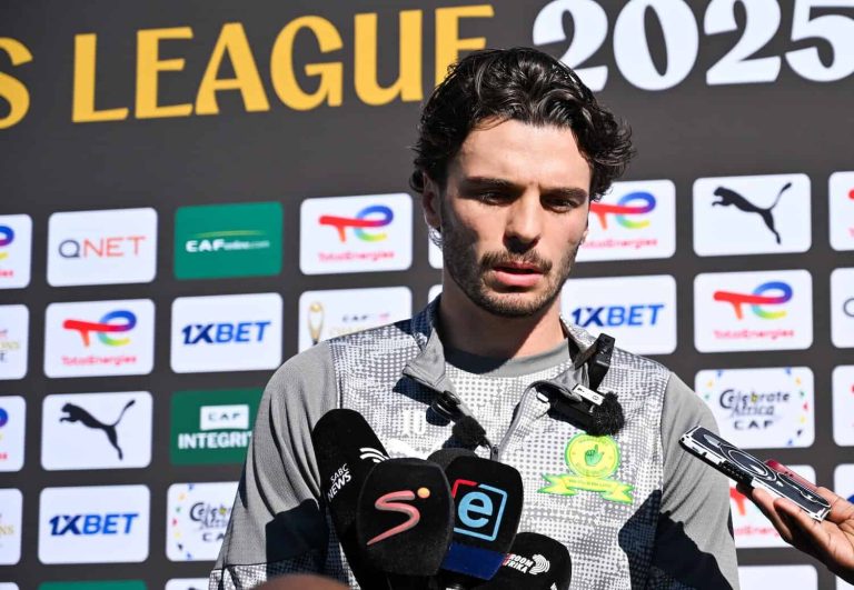 Football - CAF Champions League 2025/26 - Final - 1st Leg - Mamelodi Sundowns Mix Zone - Chloorkop