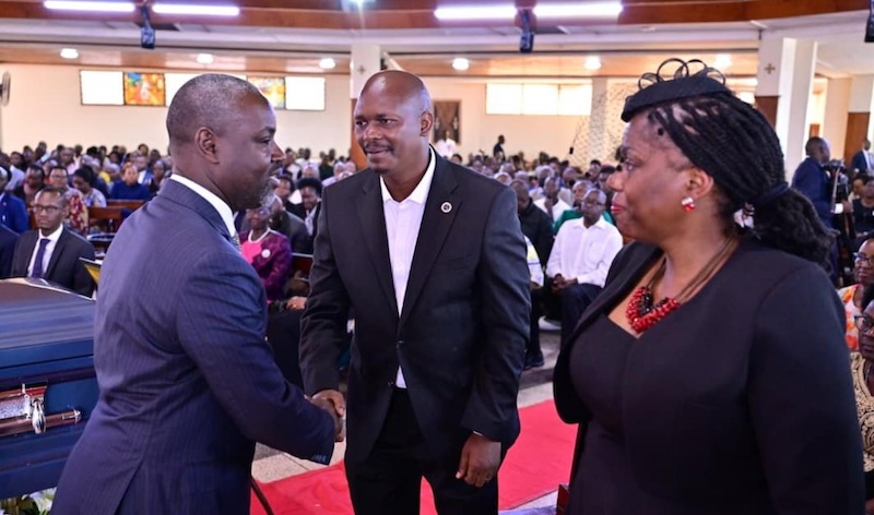 202605Tom-Magambo-greeted-by-deputy-speaker-Thomas-Tayebwa