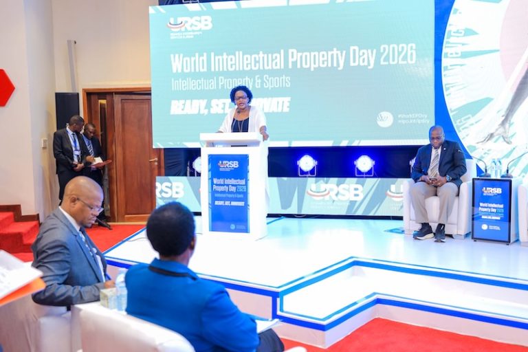 202605URSB-Registrar-General-Mercy-Kainobwisho-addressing-guests-during-the-marking-of-World-Intellectual-Property-Day