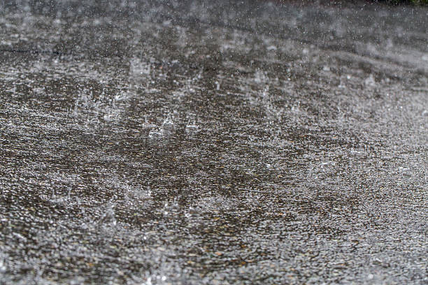 Heavy rain causing flood.