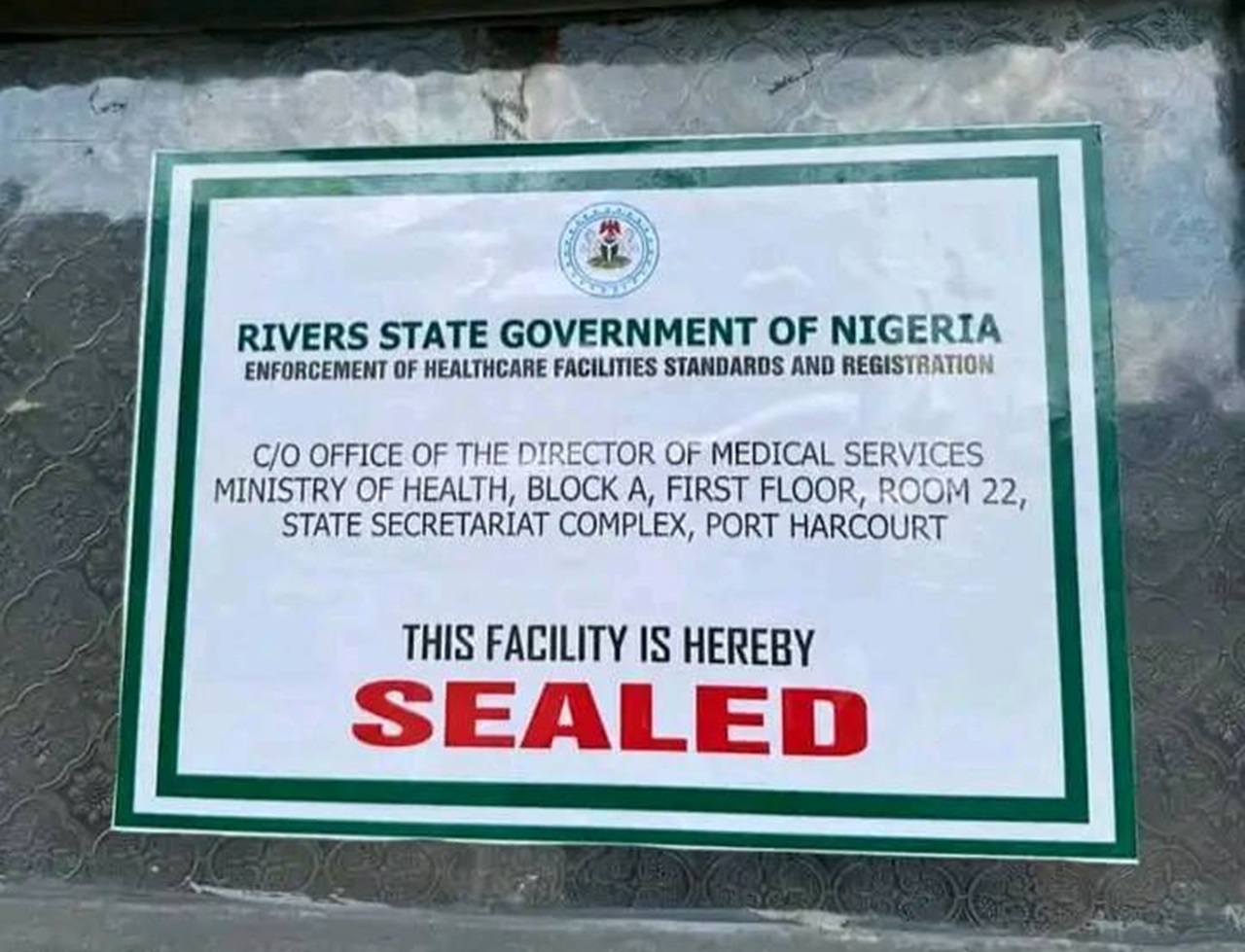 202606Rivers-Seals-Six-Health-Facilities-Over-Alleged-Quackery
