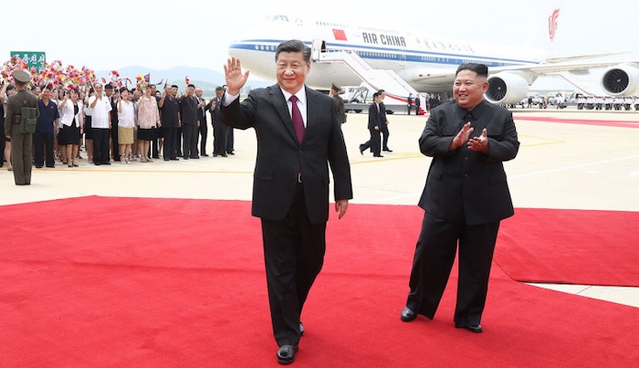 202606Xi-Arrives-In-North-Korea-For-Rare-Summit-With-Kim