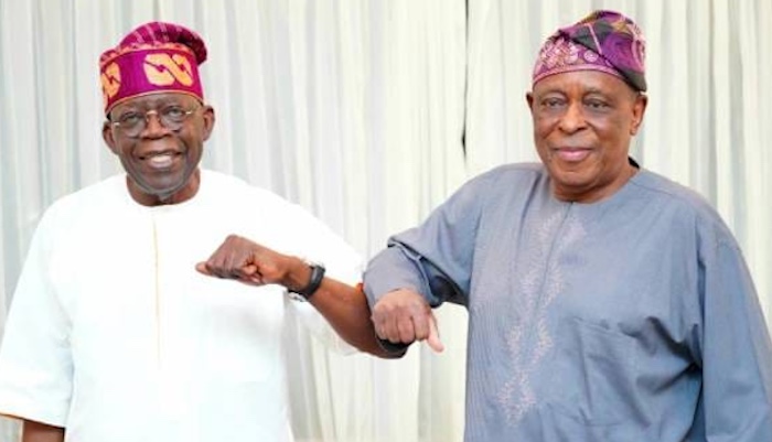 202407Tinubu-Rejoices-With-Elder-Statesman-Olusegun-Osoba-At-85