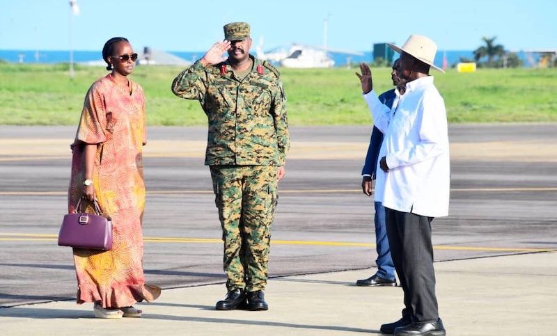 202606Muhoozi-salutes-his-father-at-Entebbe-airport