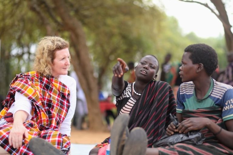 202607Irelands-Ambassador-to-Uganda-Mags-Gaynor-interacts-with-Karamoja-residents