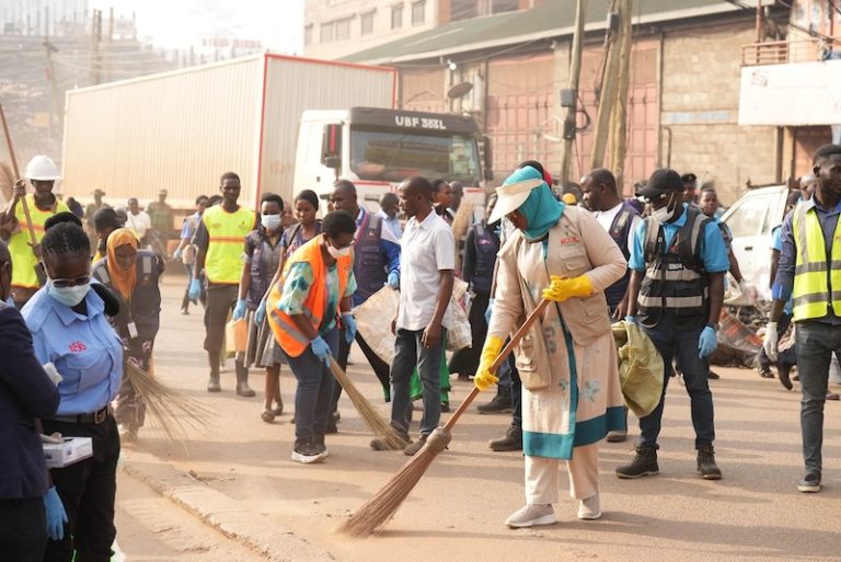 202607KCCA-executive-director-Sharifah-Buzeki-sweeping-the-city