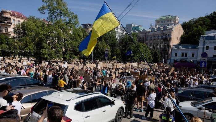 202607Protests-Erupt-Across-Ukraine-Over-Zelenskys-Dismissal-Of-Defence-Minister