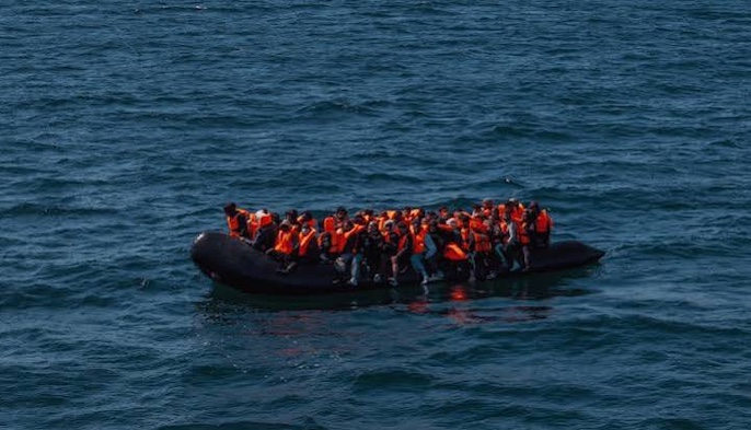 202608157-Migrants-Pulled-To-Safety-After-Boat-Catches-Fire-In-English-Channel