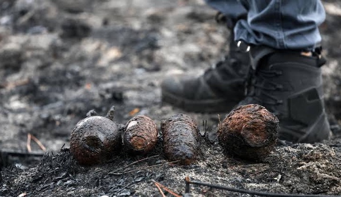 202608France-Wildfires-Uncover-400-WWII-Shells-In-Village